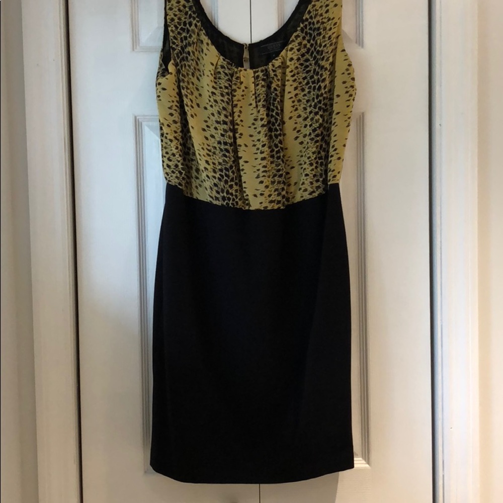 NWT Guess cheetah animal print dress knit medium